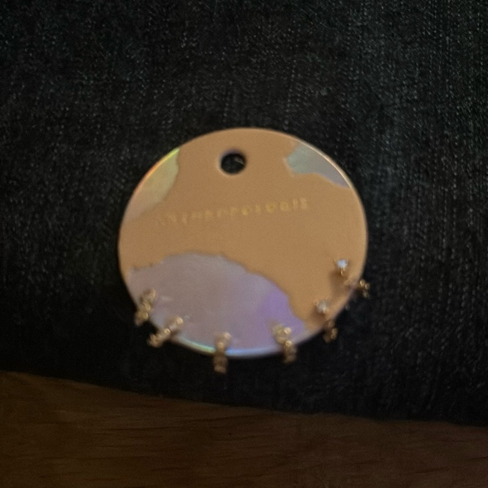 Anthropologie! 3 cubic zircon dangle earrings! Great for holidays!
